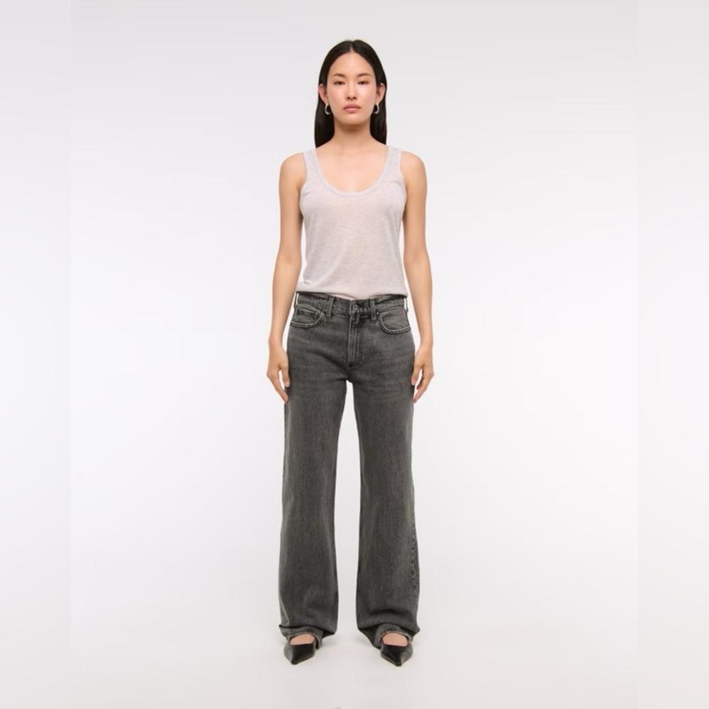 Abercrombie and Fitch The Baggy Low Rise Curve Love Size 30 Denim Jeans